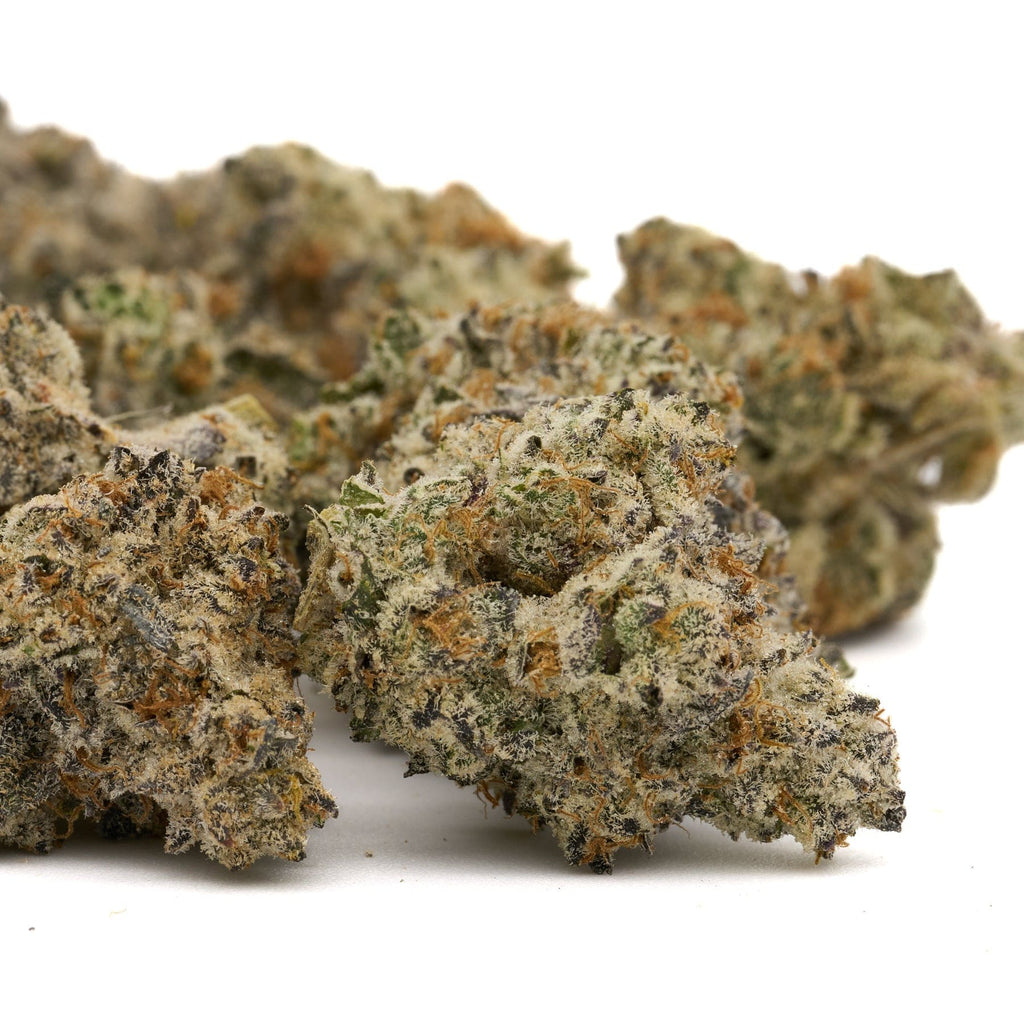 Frosted Runtz Indoor THCa Flower showcasing glistening cannabis buds with trichomes